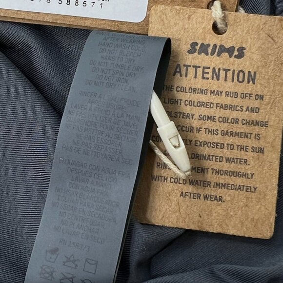 SKIMS Swim One Shoulder Monokini Gunmetal Womens 4X - Picture 11 of 12